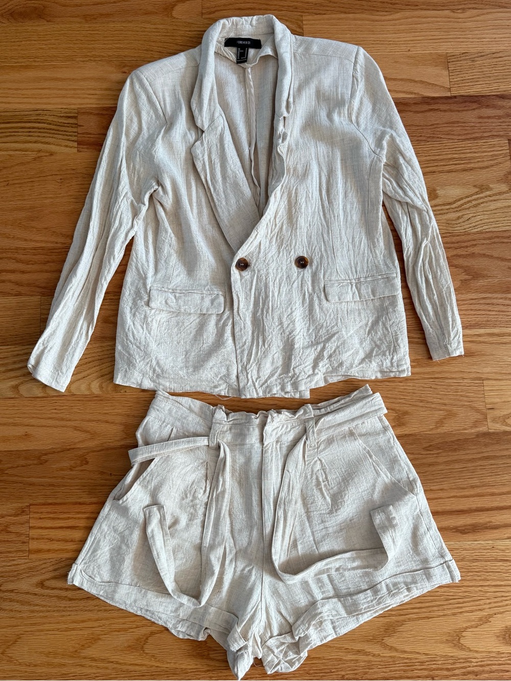 F21 lightweight linen set